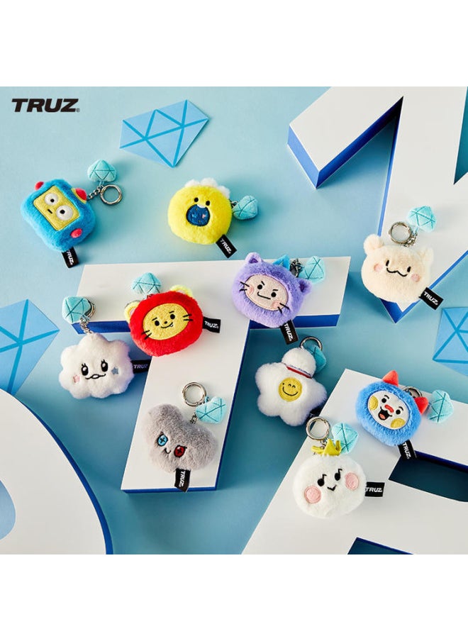 TRUZ Head Plush Doll Necklace Minini Doll Car Keychain Ring Bag شنقا حقيبة سماعة الاذن شنقا الملحقات - اللون: CHILLI رئيس قلادة أقل من 10 سم  - Image 2