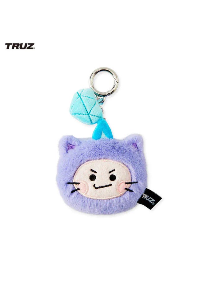 TRUZ Head Plush Doll Necklace Minini Doll Car Keychain Ring Bag شنقا حقيبة سماعة الاذن شنقا الملحقات - اللون: CHILLI رئيس قلادة أقل من 10 سم  - Image 1