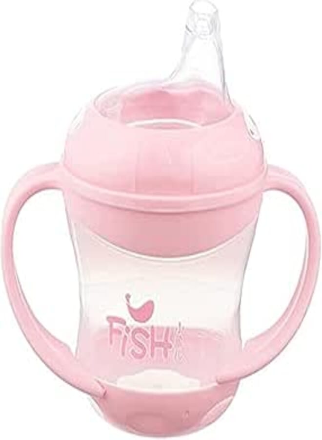 Little Fish Little Fish Anti-Dripping Baby Training Cup 160 ml - Pink 