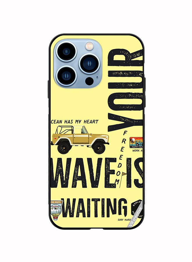 VR CREATIVE Protective Case Cover For Apple iPhone 14 Pro Your Wave Is Waiting Design Multicolour - Image 1