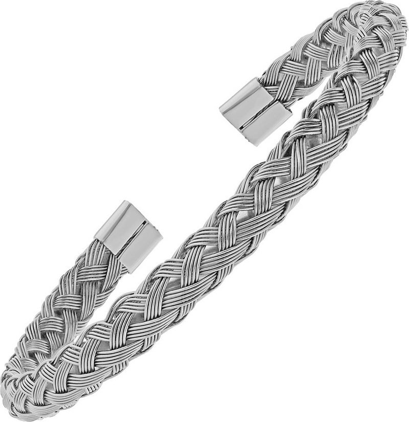 Jewelry Shop Wire Mesh Model Handcuff Unisex Steel Bangle Bracelet SCB21