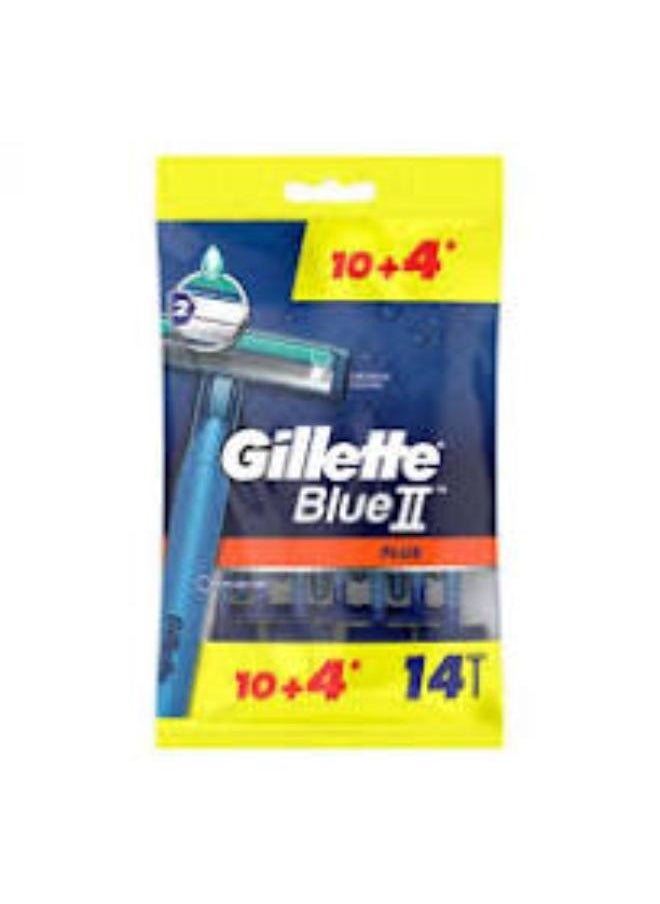 Gillette Gillette (Blue II Plus Razors) (10+4 Free) 