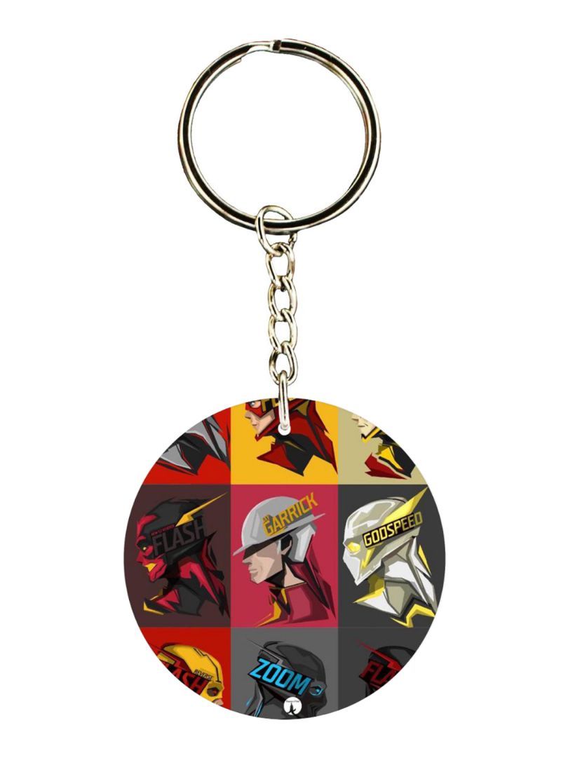 Double Sided The Flash Printed Keychain