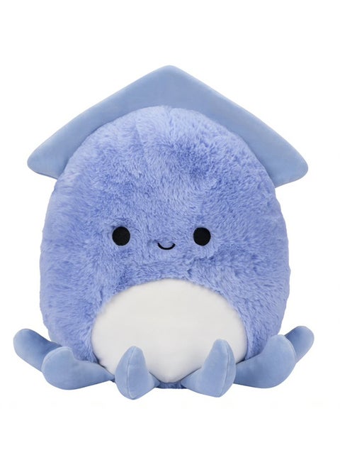 12 inch Stacy Periwinkle Squid Fuzzamallow , Officially Licensed Kellytoy Plush Toy, Colorful Soft Toy, Gift for Kids, Girls & Boys Washable Squishy Stuff Toy Multicolor All Age