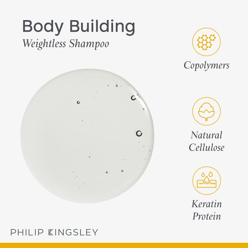 PHILIP KINGSLEY | Body Building Weightless Shampoo | Volumizing Shampoo for Fine, Limp, Flat, Flyaway Hair | Hydrates, Thickens, Lifts and Adds Volume and Shine | 33.8oz - Image 3