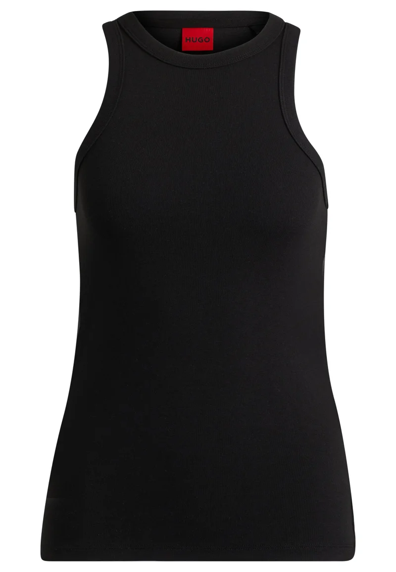 HUGO Slim-fit tank top in a stretch-cotton blend