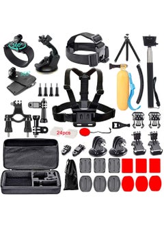 Generic 60 in 1 Camera Accessories Kit Compatible with GoPro Hero 12 11 10 9 8 7, GoPro Max, GoPro Fusion, DJI Osmo Action, AKASO, APEMAN, Campark, SJCAM  - Image 1
