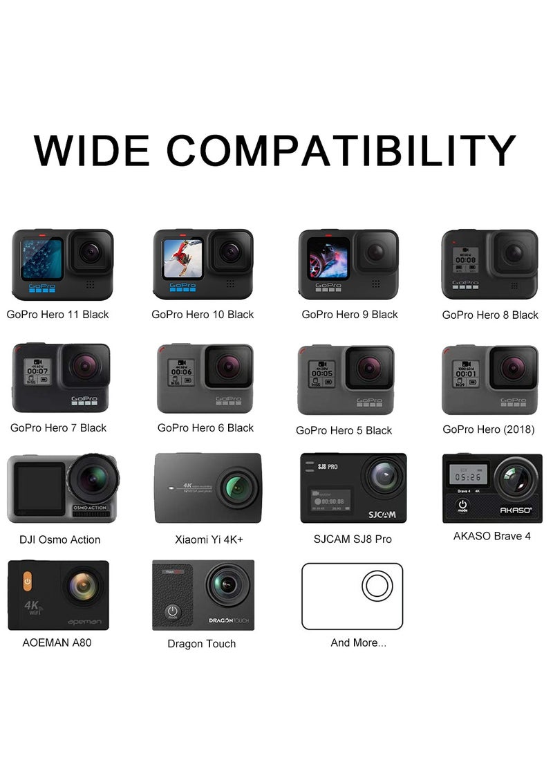 Generic - 60 in 1 Camera Accessories Kit Compatible with GoPro Hero 12 11 10 9 8 7, GoPro Max, GoPro Fusion, DJI Osmo Action, AKASO, APEMAN, Campark, SJCAM - Image 1