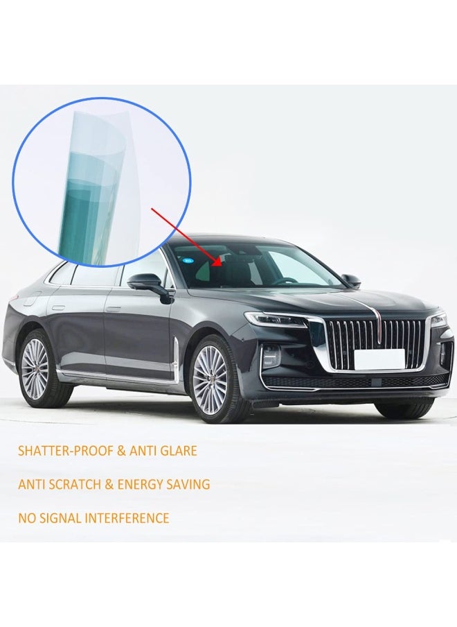SW - Nano Ceramic Car Front Window Film 99 Anti Uv Heat Insulation Sun Blocking Solar Window Tint For Car Windshield Rear Side Window 40Inch X 10Feet Roll 80 Vlt - Image 1