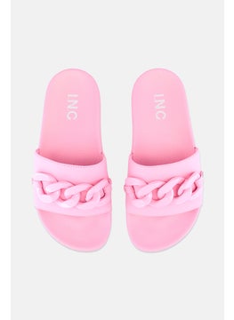 INC Women Medium Slip On Slippers, Pink  - Image 3
