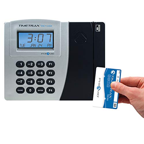 Pyramid Time Systems Trax 41304 Swipe Cards (51-100) for TTEZ, TTEZEK, PSDLAUBKK, TTPRO, TTMOBILE, FASTTIME 8000 & 9000 Time Clock Systems, 50/Pk. Magnetic Strip Employee Card, Blue/Black/White - Image 5