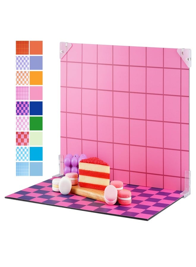 Meking 9Pcs 18Patterns Food Photography Backdrops Kit Photo Backdrop Boards Photoshoot Background for Food,Jewelry,Cosmetic,Makeup and Other Small Product Photography (16.5X11 inch) - Image 1
