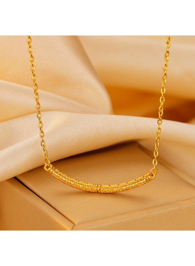 KUYING Fashionable Retro Light Luxury Personalized Necklace 