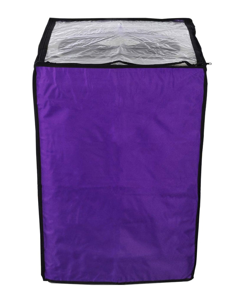 Classic® Top Load Washing Machine Cover Suitable for LG 6 kg, 6.2 Kg, 6.5 Kg, 7 Kg, 7.2 kg, 7.5 kg (56cms X 56cms X 85cms) Color - Purple - Image 4