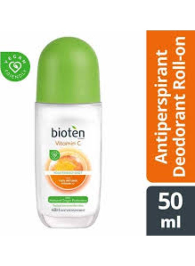bioten Vitamin C Antiperspirant Deodorant Roll-On 50ml - Image 2