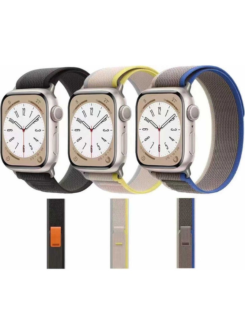 Nezih Case - Decent Case Apple Watch Series 2/3/4/5/6/7/8/se/ultra 42MM 44MM 45MM 49MM Trail Loop Practical Knitting Processing Strap - Image 1