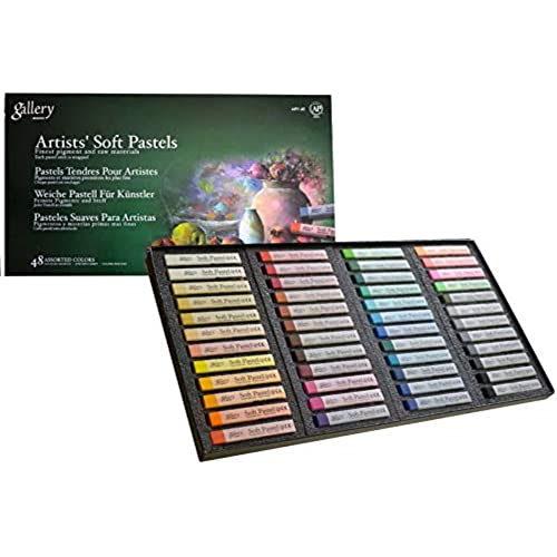 Mungyo Gallery Soft Pastel Squares Cardboard Box Set of 48 - Assorted Colors - Image 1