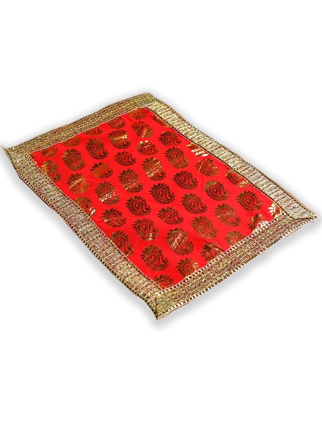 Madhoor Fancy Chunri  Red 10 X13 Inches - Image 2