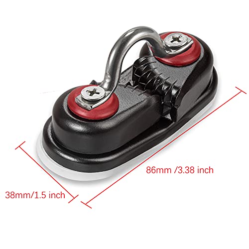GANGUOLA Cam Cleat, Rope Cleat, Ball Bearing Fast Entry Cam Cleat for Line Sizes Upto 5/8-Inch, Aluminum, Sailing Sailboat Kayak Canoe Dinghy Accessories - Image 2