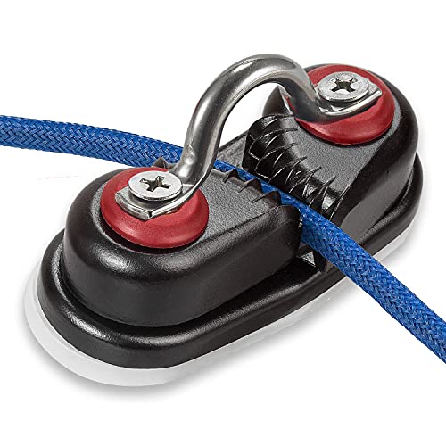GANGUOLA Cam Cleat, Rope Cleat, Ball Bearing Fast Entry Cam Cleat for Line Sizes Upto 5/8-Inch, Aluminum, Sailing Sailboat Kayak Canoe Dinghy Accessories - Image 1