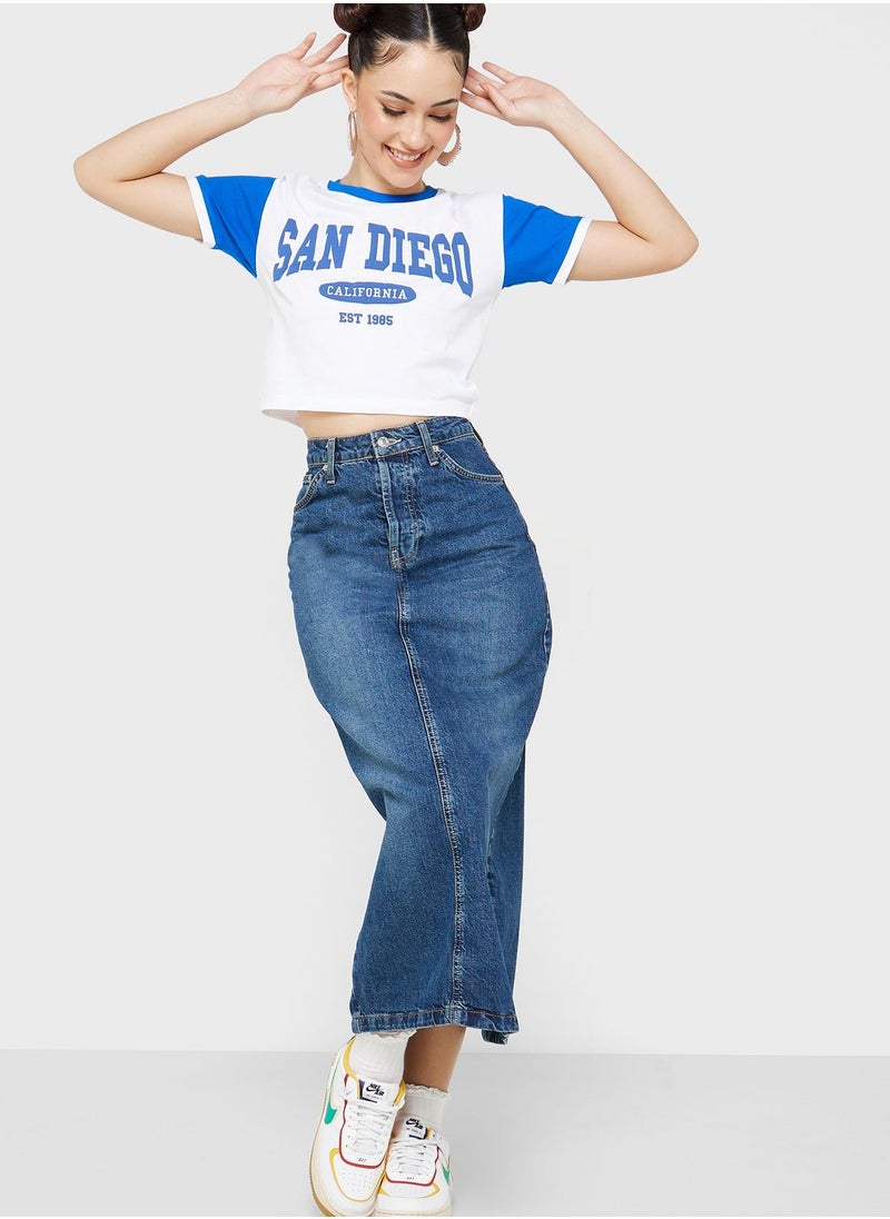 Ginger - Graphic Ringer T-Shirt - Image 1