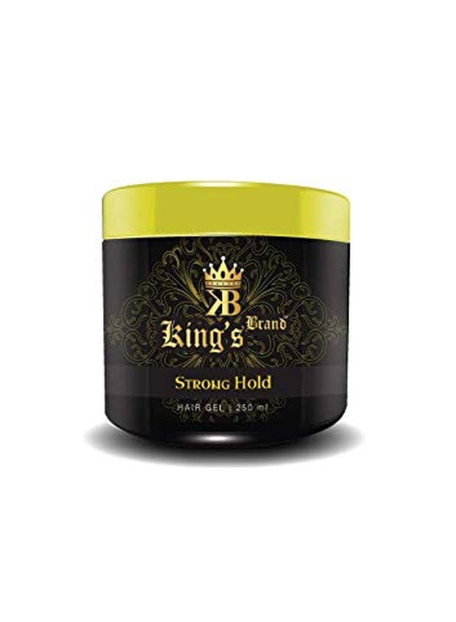 King's Brand Professional Use Series Men's Hair Gel (Strong Hold, 250 ml) - Image 1