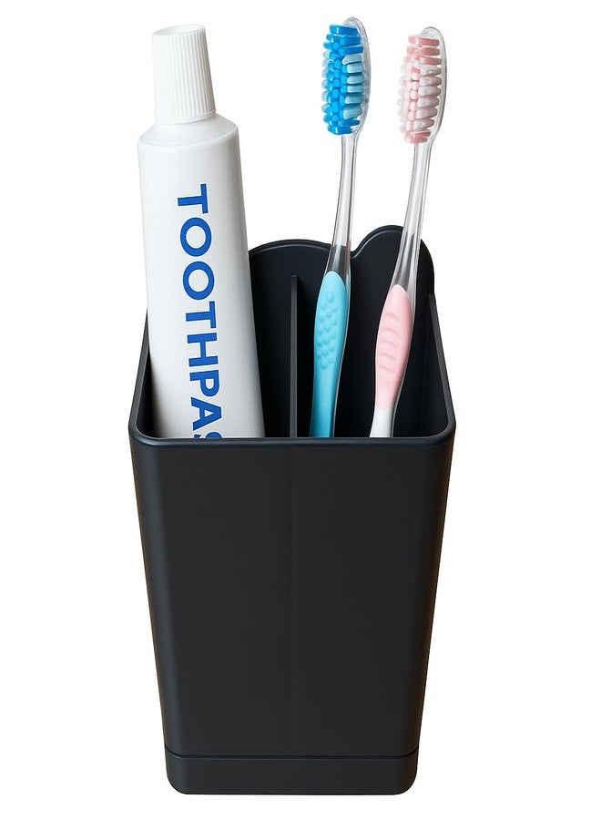 GLODD kitchen cutlery organizer stand Utensil Holder Wall-Mounted Plastic, No-Drill Cutlery Organizer, Metallic Black,15 cm x 8.5 cm x 10.2 cm - Image 2