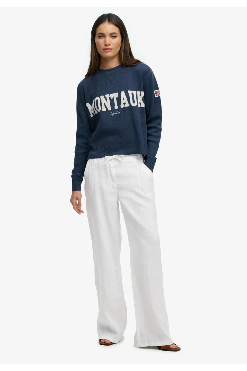 Superdry Linen Low Rise Pants