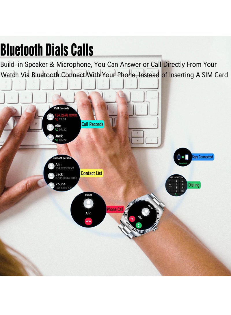 RollsTimi  Men's Smart Watch Women 1.28" AMOLED Waterproof Small Smartwatch for Men Women Fitness Tracker Heart Rate Sleep Monitor Activity Tracker for Android and iPhone - Image 2