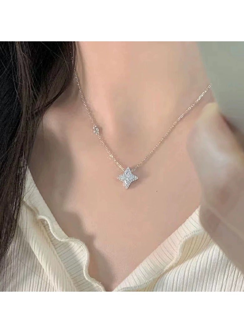 Goolsky Silver Radiance Necklace for Women – Light Luxury & Minimalist Design | Perfect Gift for Girlfriends & Besties  - Image 1