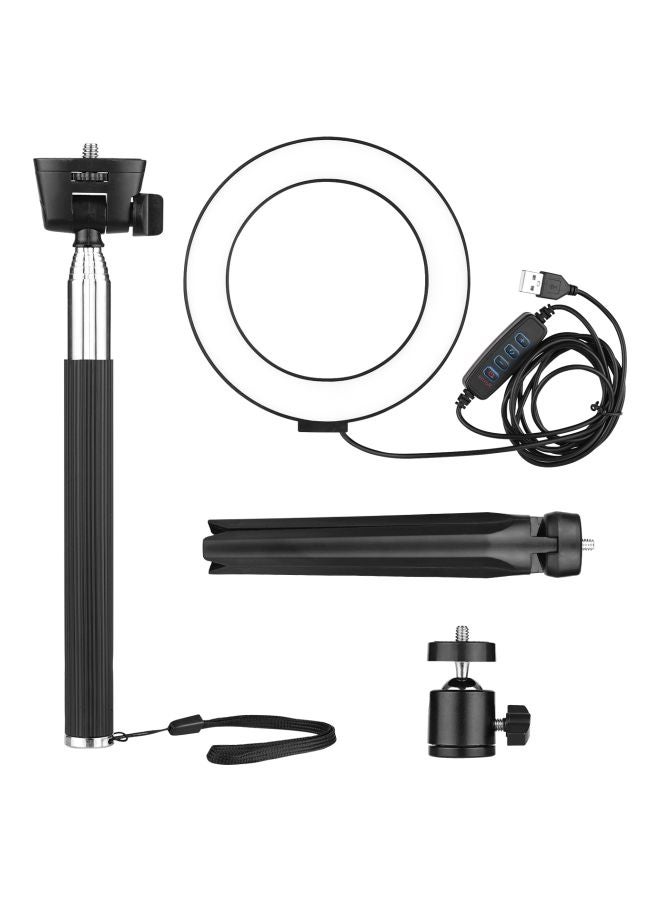 دوكولر طقم مكون من حلقة إضاءة LED للتصوير الفوتوغرافي أسود/ أبيض - Image 2