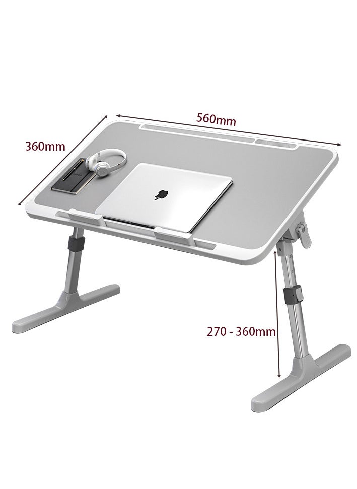 Yara Essentials - Laptop Desk for Bed, Adjustable Laptop Bed Tray Table, Portable Lap Desks with Foldable Legs, Book Slots and Laptop Stand for Sofa Couch Floor - Image 1