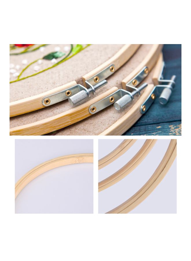 نيبمينينت طقم حلقات تطريز مكون من 5 قطع بيج - Image 3