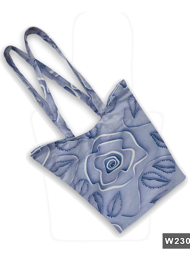 Gharibo Bags Embossed Flower Casual Printed Satin Tote Bag  - Image 2