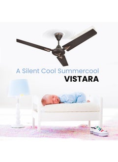 SUMMERCOOL SUMMERCOOL Vistara 1200mm48 inch High Speed Antidust Decorative BEE Star Rated Suitable for Kitchen Veranda Balcony Small Room Choco Brown 1 Yrs Warranty Pack of 1  - Image 4