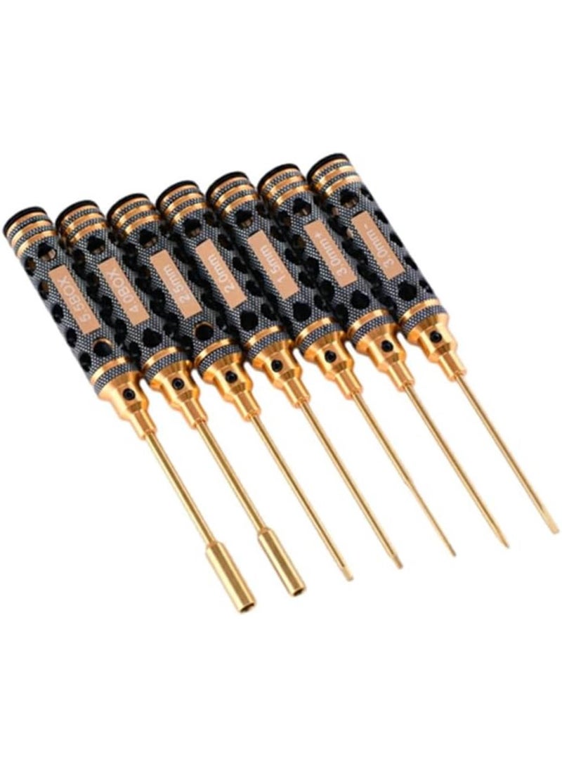 GGOOT Titanium Screwdriver Set Essential Hardware Kit For Any Project Portable Metal RC Hex Driver Set Hex Head Tool Kit Set - Image 3