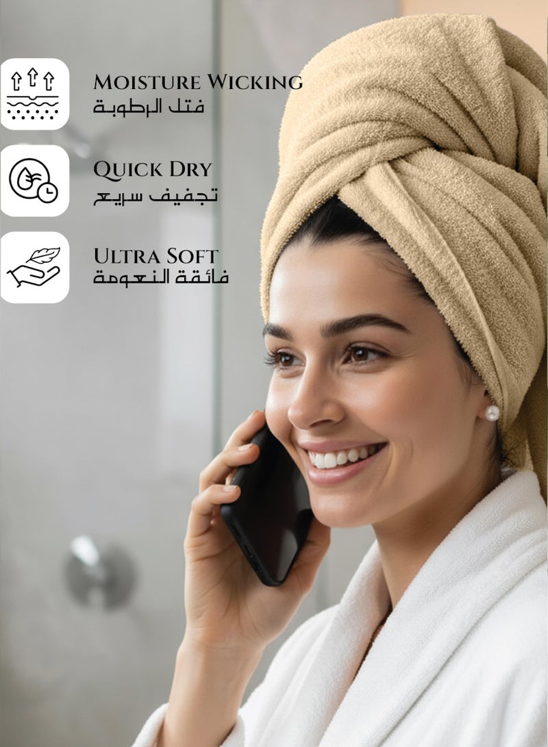 كوتون هوم Cotton Home Premium Cotton Towel 70x140cm Bath Towel 600 GSM Quick Dry Highly Absorbent Thick Bathroom SoftTowels for Bath And Spa Lightweight, Quick Dry and Durable Linen - Image 5