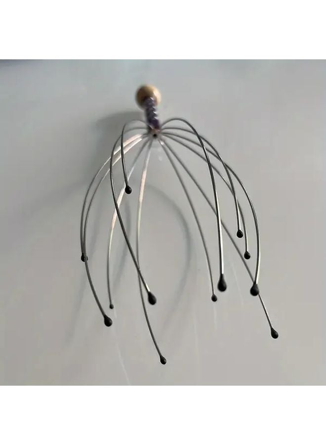 Head Massager Soul Extractor Octopus Scalp Massager With 12 Paws Random Handle Color - Image 5
