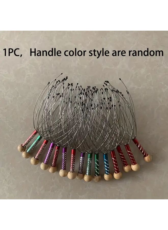 Head Massager Soul Extractor Octopus Scalp Massager With 12 Paws Random Handle Color - Image 2