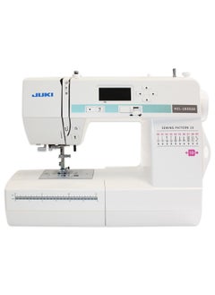 جوكي مكينة خياطة منزلية  JUKI موديل HZL-LB5020 تعمل على جميع أنواع الأقمشة الخفيفة والمتوسطة والجلدية والدنم  - مبرمجة لعمل 20 نقشة مختلفة  - Image 2