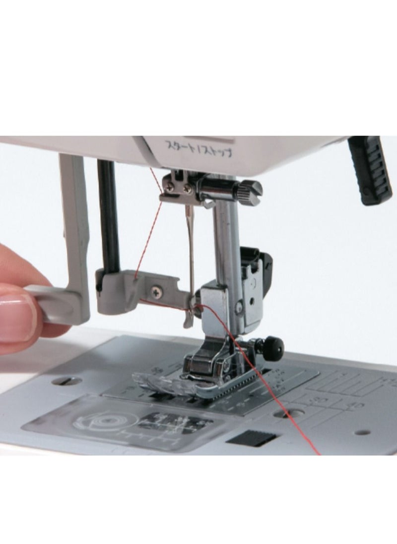 Juki - Sewing Machine Home Use JUKI Model HZL-LB5020 Works on all lightweight, medium, denim and leather fabrics - Programmed for 20 different built-in stitch designs - Image 1