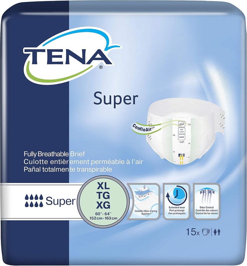 Tena MCK68113101 Adult Incontinent Brief Tena Super Tab Closure XLarge Disposable Heavy Absorbency - Image 2