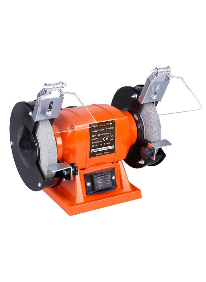 LAWAZIM Bench Grinder 5inch, 150W - High-Speed 2800 RPM, Dual Grinding Wheels with Adjustable Tool Rest & Safety Shields - Ideal for Rust Removal, Sharpening, Polishing, and DIY Metalwork  - Image 2