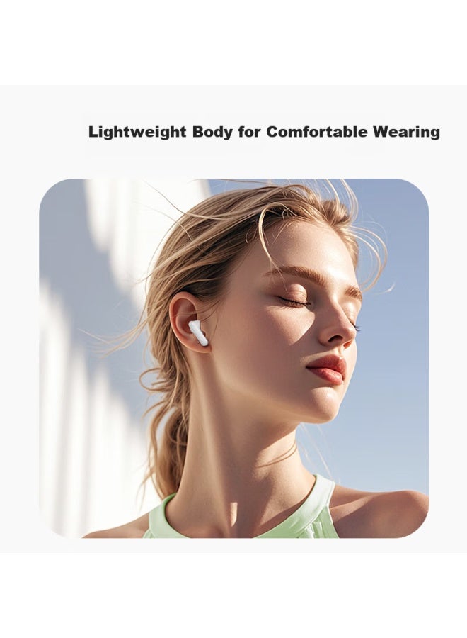 Newmine Ly69 Tws True Wireless Bluetooth Earphones, In-ear Headphones, Bluetooth Earbuds, Wireless Earphones, Compatible With Apple, Huawei, Xiaomi Phones And Other Smartphones With Battery Display, White - Image 2