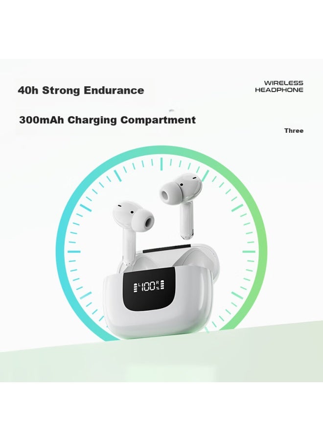 Newmine Ly69 Tws True Wireless Bluetooth Earphones, In-ear Headphones, Bluetooth Earbuds, Wireless Earphones, Compatible With Apple, Huawei, Xiaomi Phones And Other Smartphones With Battery Display, White - Image 4