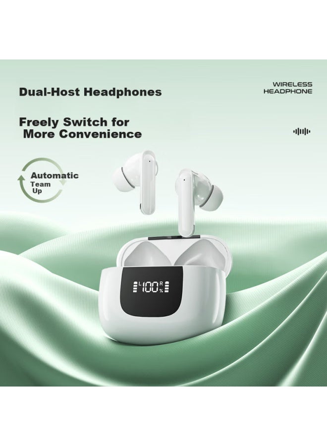 Newmine Ly69 Tws True Wireless Bluetooth Earphones, In-ear Headphones, Bluetooth Earbuds, Wireless Earphones, Compatible With Apple, Huawei, Xiaomi Phones And Other Smartphones With Battery Display, White - Image 5