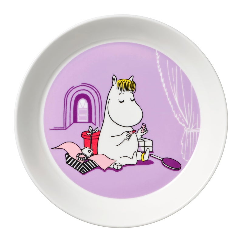 Arabia Moomin Plate 748in Snorkmaiden Lilac