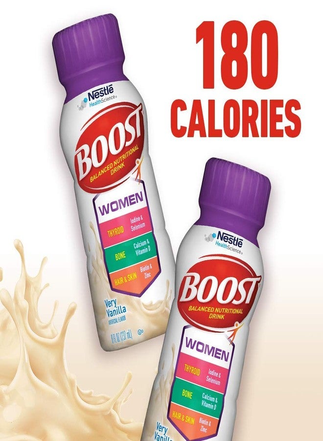 BOOST Women Balanced Nutritional Drink, Very Vanilla, 8 Ounce Bottle (Pack of 6) (Packaging May Vary) - Image 5