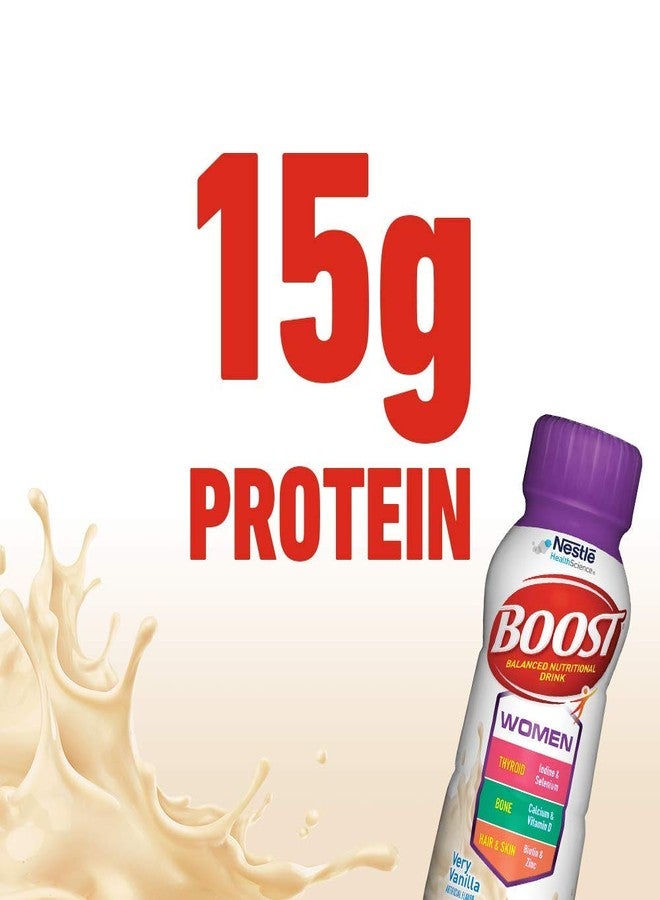 BOOST Women Balanced Nutritional Drink, Very Vanilla, 8 Ounce Bottle (Pack of 6) (Packaging May Vary) - Image 3