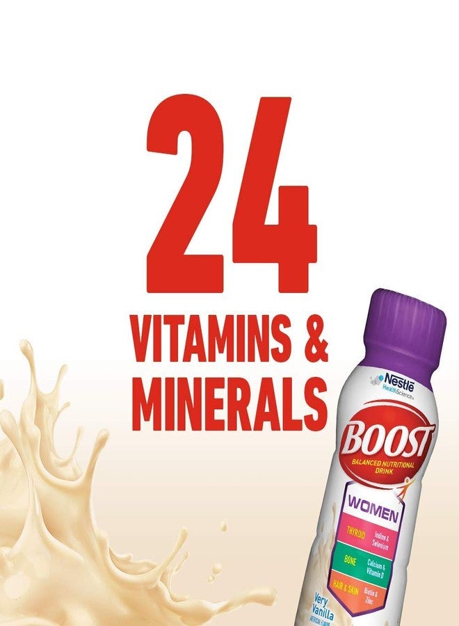 BOOST Women Balanced Nutritional Drink, Very Vanilla, 8 Ounce Bottle (Pack of 6) (Packaging May Vary) - Image 4